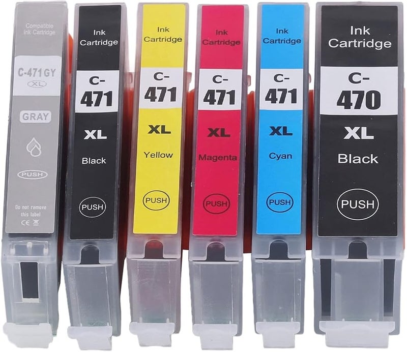 Large Volume 6 Colors BK BK C M Y GY Ink Cartridge for Canon MG5740 MG6840 MG7740 TS5040 TS6040 TS8040 Printers - Image 3